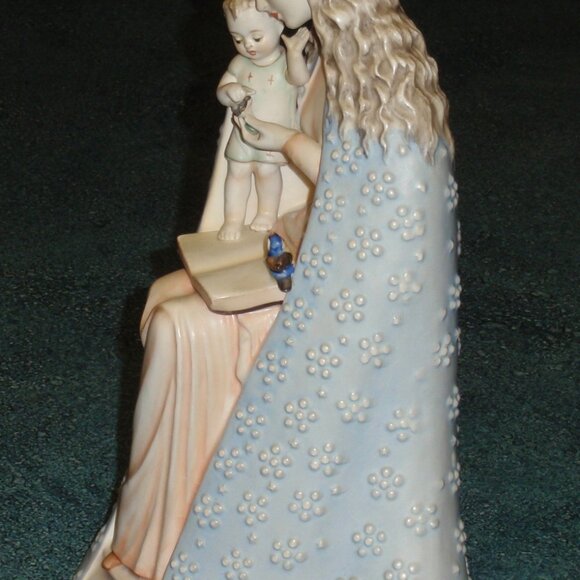 ULTRA RARE "Flower Madonna" Hummel Figurine #10/3 Mary & Jesus TMK3 GREAT GIFT! - Picture 4 of 10